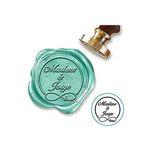 Personalized Names with Infinite Love Wax Seal Stamp / Custom Wax Seal Kit/Custom Seal Stamp/Invitation seal stamp