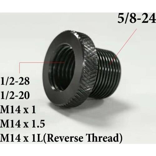 1pcs 5/8-24 to 1/2-20 M14x1 M14x1.5 THREAD ADAPTER