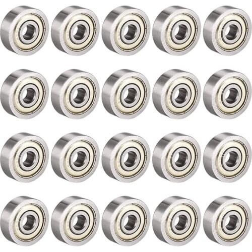 638ZZ Deep Groove Ball Bearing Double Shield 8mm x 28mm x 9mm Bearing Steel Bearings (Pack of 10)