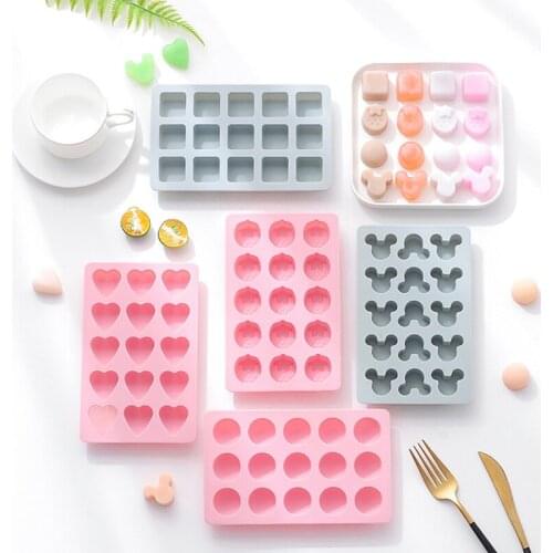 15 Holes Silicone Chocolate Mold Household Diy Ice Tray Mould Creative Shape Cake Baking Tools