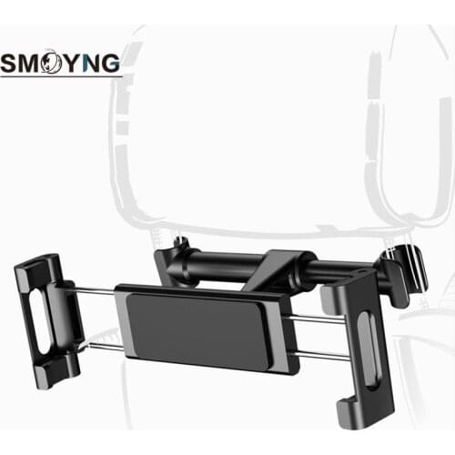 SMOYNG Back Seat Headrest Tablet Phone Car Holder Adjustable For iPone iPad Air Mini 2 3 4 Pro Support Car MobilMount Stand