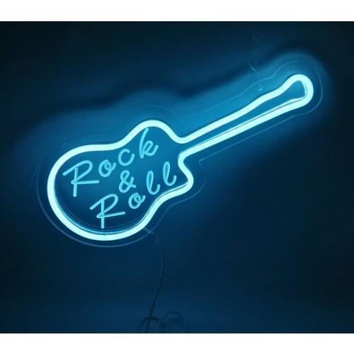 Led Neon Sign Guitar Neon Holiday Christmas Party Wedding Decoration Room Night Light Home Wall Bar Christmas