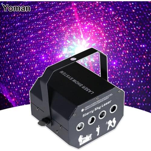 129 Patterns Led Laser Starry Sky Projector Lights RGB DJ Sound Party Disco Light Wedding Birthday Party DJ Home Wash Par Lamp