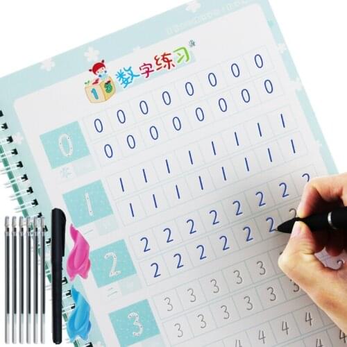 New Kindergarten Preschool Digital Number Calligraphy Copybook For Kid Children Exercises Calligraphy Practice Book libros