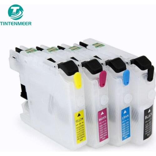 TINTENMEER refillable empty cartridge with auto reset chip LC101 LC103 LC105 LC107 LC109 for brother MFC J245 J285DW J4310DW
