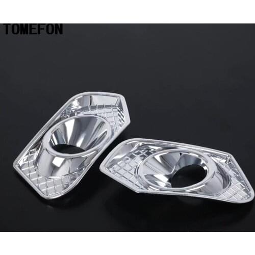 TOMEFON For Suzuki Swift 2017 2018 2019 ABS Chrome Front Fog Lamp Cover Foglight Headlight Cover Trim Car Exterior Accessories