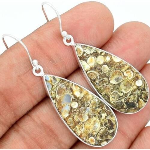 Drop Dangle Earrings for Women Vintage Jewelry Yellow Teardrop Crystal Stone Earrings Gifts
