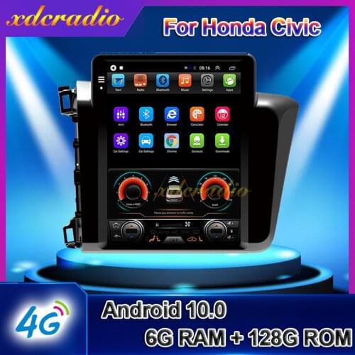 Xdcradio 10.4" Android 9.0 For Honda Civic Car Radio Automotivo Car DVD Multimedia Player Auto GPS Navigation Stereo 2012-2015