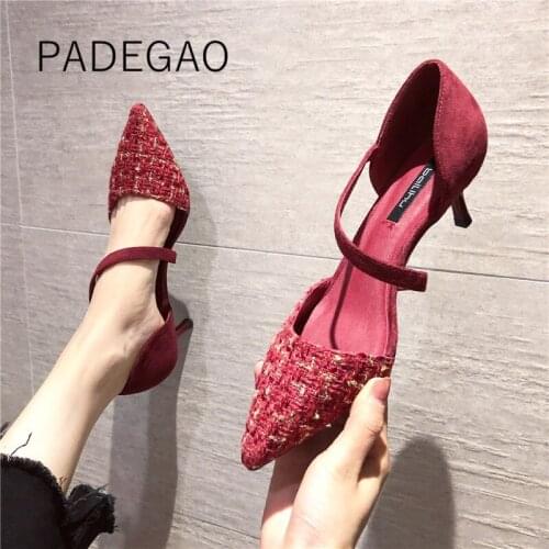 2020 Women Sandals Khaki High-heeled Sandals Shallow Fashion Sweet Party Womens Sandals