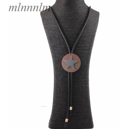 NEW Five-Pointed Star Necklaces Long Fashion Pendants For Women Harness Neck Rubber Leather Chain Harajuku Punk Jewelry