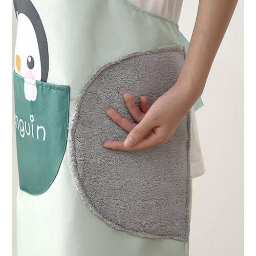 1PCS Cute Cartoon Sleeveless Aprons Kitchen Waterproof Cooking Apron Adjustable Chef Waiter BBQ Baking Hairdresser Aprons Bibs