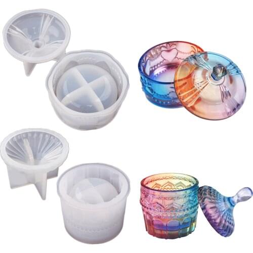 2021 New Jewelry Box And Lid Resin Molds Storage Case Silicone Moulds DIY Storage Case Making Gift Box Mould DIY Craft Tools