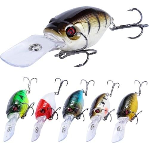8pcs/lot Floating Crankbait Fishing Lure Wobblers 7.5cm 11.7g Artificial Plastic Hard Bait Bass Pike Swimbait Pesca Tackle