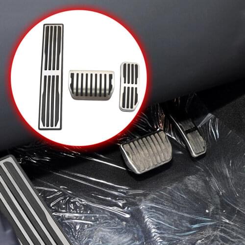 Auto AT Pedal Fit For Jaguar XE XF F-Pace 2016 2017 2018 Accessories Antislip Foot Rest Pad Accelerator Gas Fuel Brake Pad Cover