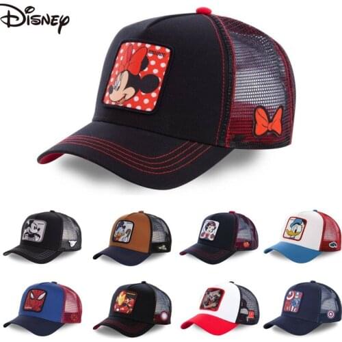 New Brand Disney Minnie Mickey Snapback Cotton Baseball Cap Men Women Hip Hop Dad Mesh Hat Trucker Hat Dropshipping