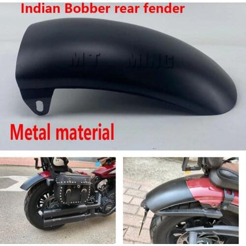 Rear Fender Mudguard FENDA EXTENDA EXTENDER for Indian Scout Bobber 15 16 17 18 19 20 2015 2016 2017 2018 2019 2020 Black Metal