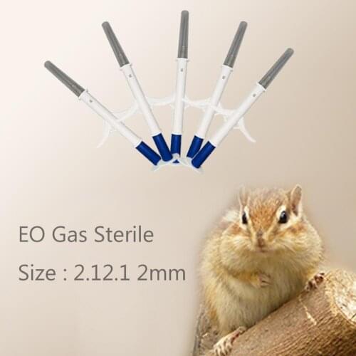 2.1X12mm Tag With Implanter Turtle Syringe Number Pet Dog Chip Animal Microchip Injector Implantable Animal Identification Chip