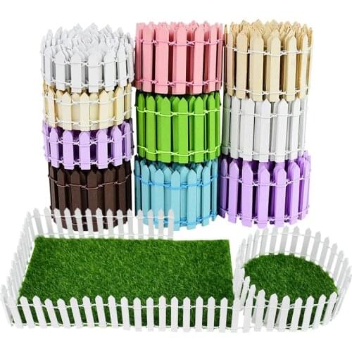 Wooden Fencing Wood Crafts Mini Fairy Garden Barrier DIY Micro Landscape Accessories Handemade Wood Ornament Home Garden Decor