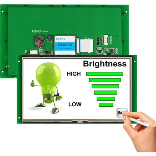 Flexible Intelligent Touch Screen Displays 10.1 Inch TFT LCD Module with Controller Board & UART Port