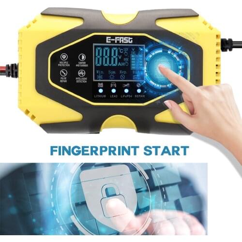 KKMOON 12V6A-24V3A Automatic Pulse Repairing Battery Charge Device for Lithium Leadacid LiFePO4 Batteries Car Battery Charger