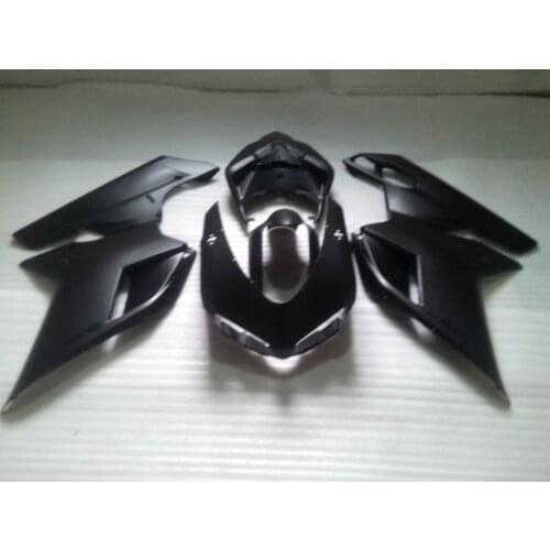 Injection mold Fairing kit for DUCATI 1098 1198 848 2007 2011 ducati 1098 1198 848 07 08 10 11 Matte black Fairings Set DB34