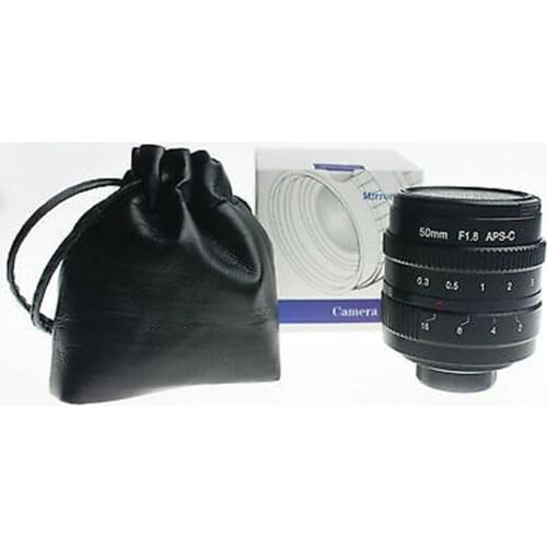 50mm f1.8 C mount CCTV Lens for M4/3 NEX FX EOSM N1 PQ APS-C sensor Camera