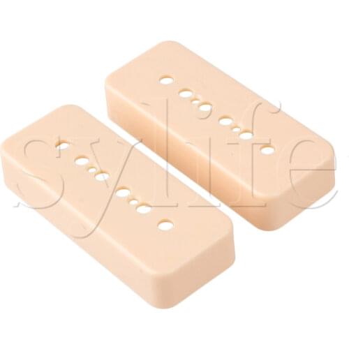 GUITAR P90 SOAPBAR PICKUP COVERS/P 90/IVORY 86 x 35 x 16mm Set