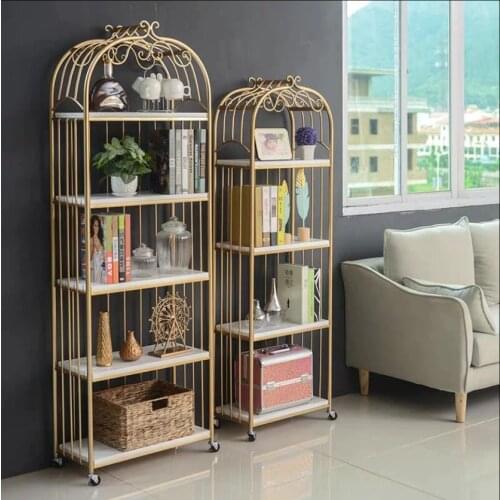 Tieyi American style floor flower rack solid wood fleshy flower shelf living room shelf indoor birdcage shelf