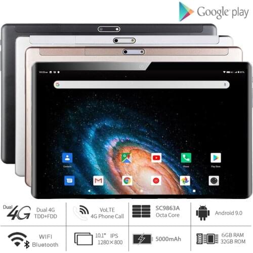 New sales 10 inch Tablet pc 4G LTE 1280*800 IPS HD Resolution Octa core Android 9.0 Pie phone call Tablet PC