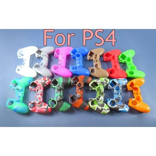 10pcs Anti-slip colorful Silicone Controller Case for Sony Dualshock 4 PS4 DS4 Pro Slim Gamepad Skin case Controller