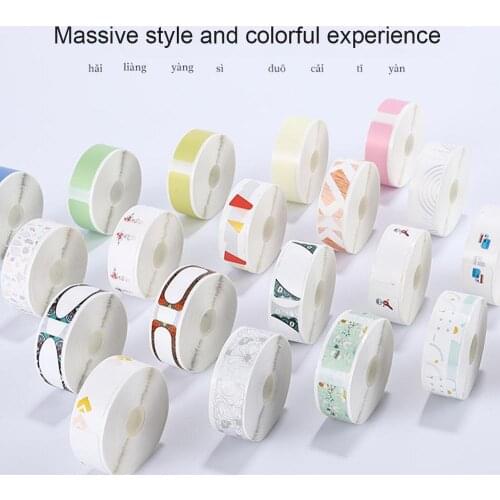 Multi Colors Thermal Printing Paper Printable Sticker for D11 Waterproof Label Printer Paper Supermarket Price Label sticker