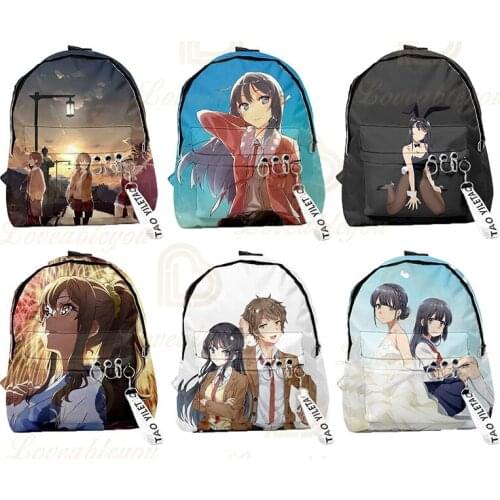 Light Novel 9Color Bag for Teenagers Boys and Girls School Student Bags 3D Print Men and Women Travel Shoulder Backpack