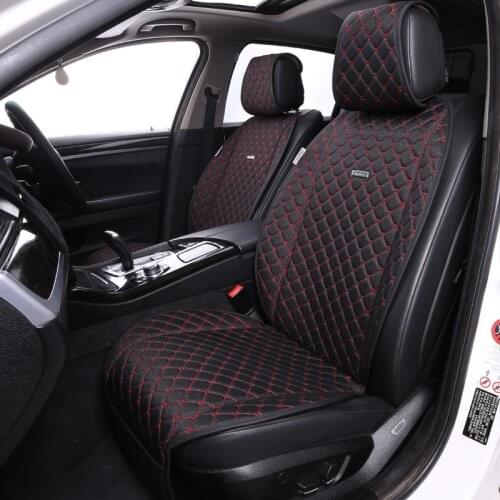 Universal Flax Car Seat cushion luxury Breathable Car Interior For Toyota Kia Hyundai Lada Renault flax Car Seat Shawl Covers