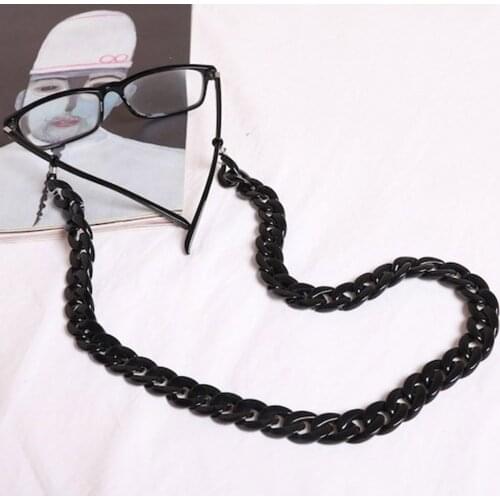 Vintage Creative Acrylic Glasses Chain Adjustable Eyeglasses Lanyard Amber Anti-slip Sunglasses Cord Holder