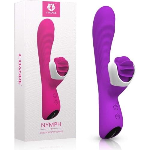 2 In 1 Tongue Rabbit Vibrators G Spot Vagina Clitoris Stimulator Dildo Vibrator Sex Toys For Women Adult Erotic Toys Sex Machine