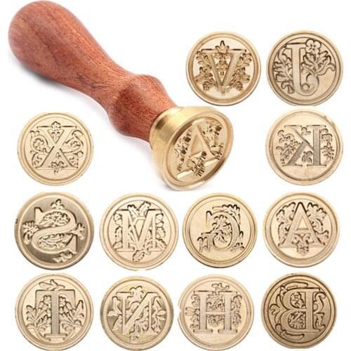 26 English letters initials personalized Letter stamp/Sealing Wax /wedding Wax Seal Stamp Custom invitations envelop