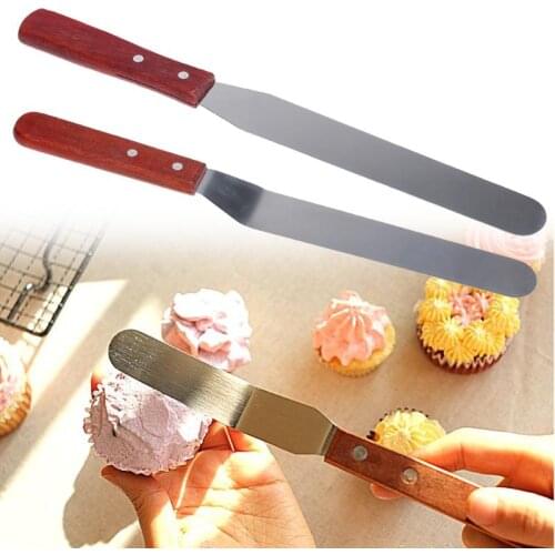 6/8 inch Stainless Steel Cake Spatula Butter Cream Icing Frosting Knife Smoother Kitchen Pastry Cake Decoration Tools