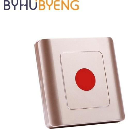 BYHUBYENG Wireless Calling Buttons Alarm System Sos Emergency Buzzer Atencion Al Cliente Beeper Botones Grandes Aide Soignante