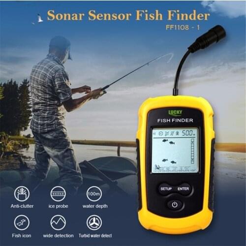 2020 Sonar fish finder wireless Fish finder findFish Alarm Portable Sonar sensor Fishing lure Echo Sounder findfish Outdoor