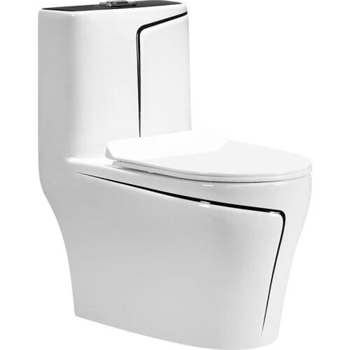 Household toilet ceramic siphon toilet flush toilet mute, water-saving, deodorant and anti-blocking large-caliber toilet