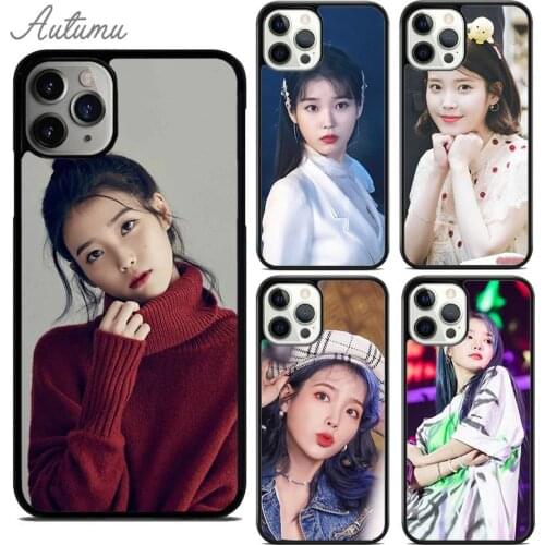 IU Lee Ji Eun KPOP UAENA Phone Case for iPhone 11 12 Pro Max mini X XR XS SE 2020 5 6S 7 8 Plus Samsung Galaxy S8 S9 S10 Cover