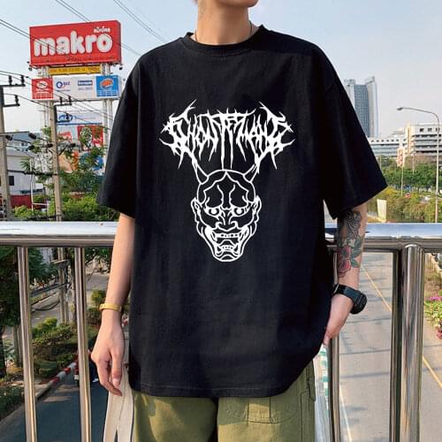 Ghostemane T Shirt Metal Rap Style Mercury Retrograde Image Printed Tees Black White Short Sleeve Oversized Cotton T-shirt Tops