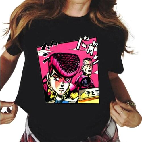 Japan Anime Top T-shirt Jojo Bizarre Adventure T Shirt Jojo Graphic print casual Tshirt