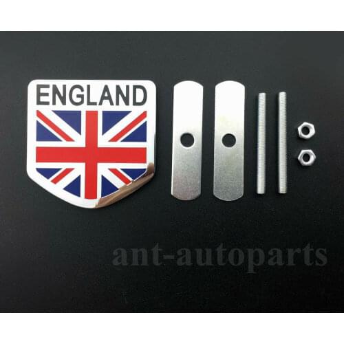 Metal Chrome UK England Flag Car Auto Front Grille Emblem Badge Decal Stickers