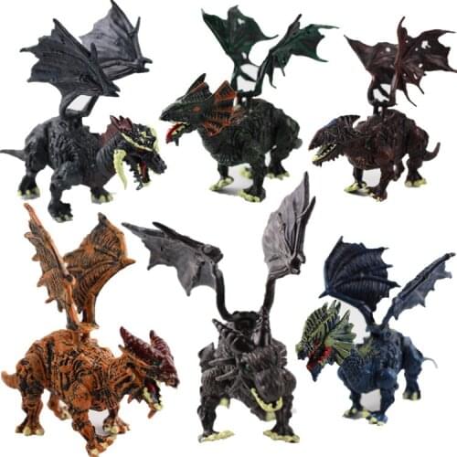 3Pcs DIY Assembled Dragon Model Mini Assembled Dragon Egg Childrens Educational Toy Birthday Gift Random Color K9