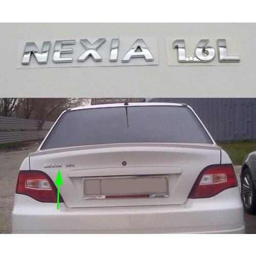 For Chevrolet Nexia 1.6L Emblem Car Rear Trunk Tailgate Badge Logo Sticker Decal Nameplate