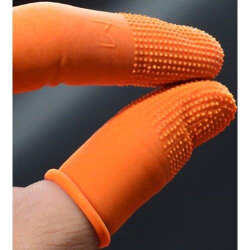 100PCS Disposable Latex Rubber Finger Cots Anti-static Fingertips Protector Gloves For Kitchen Accessories Anti infection New