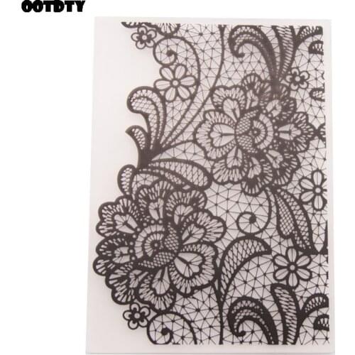 Plastic Embossing Folder Template DIY Scrapbook Photo Album Card Making Decoration Crafts Flower Net
