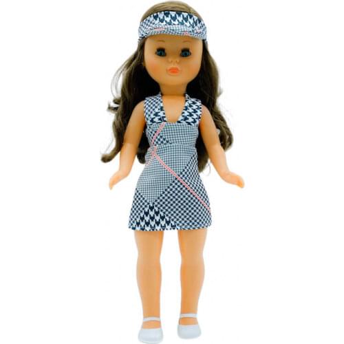 Dress skirt, cap visor, Hanger shoes doll Nancy famous. Made in Spain by Folk craftsmanship. Doll not included