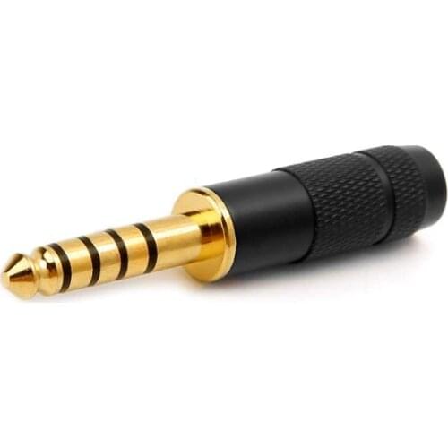 4.4mm Earphone Plug 5 Pole Stereo Rhodium/Gold Plated Copper Balance Audio Jack Wire Connector HiFi Headset Adapter for Sony
